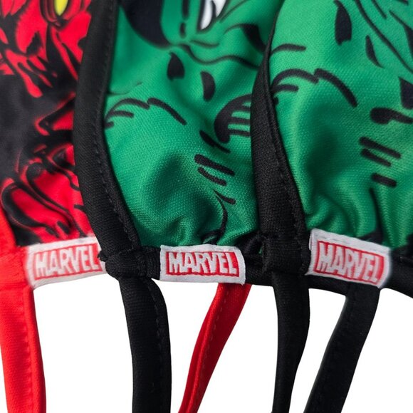 Iron Man and Hulk Face Mask 3 Pack Cloth Reusable Washable Marvel Comics NEW - Picture 6 of 8